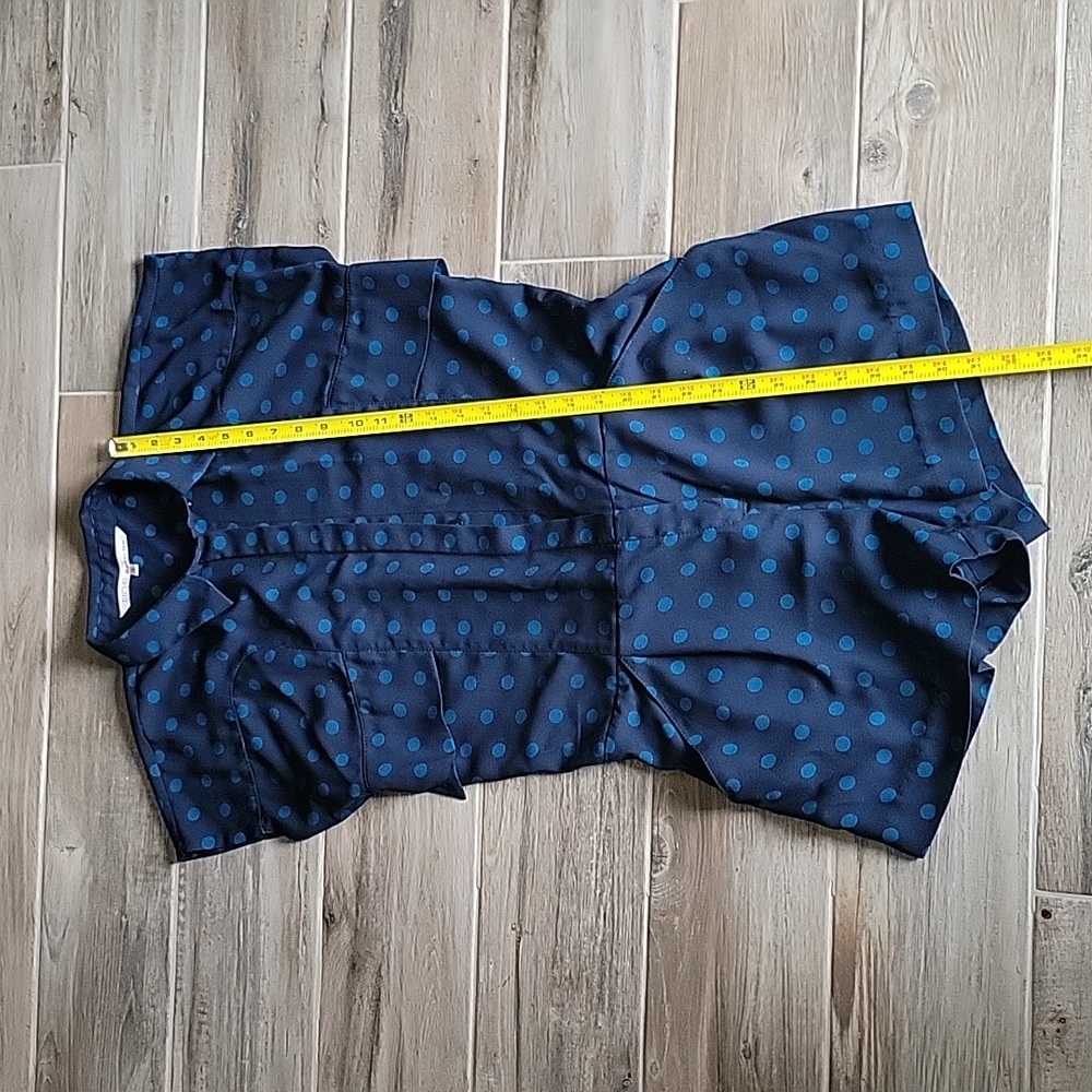 RACHEL Rachel Roy Navy Polka Dot Romper Size 6 - Picture 8 of 11